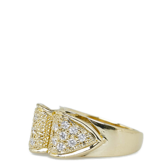 K18YG Yellow Gold Diamond Ring 10.5