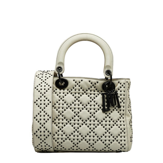 Dior Lady Dior Cannage Studs Leather Handbag