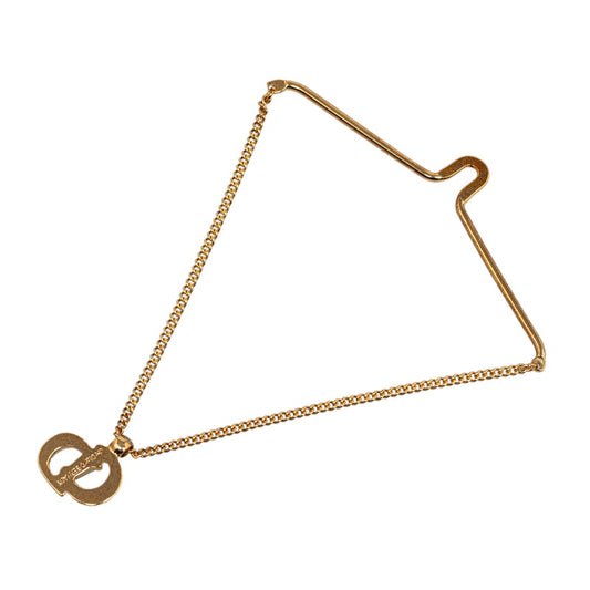 Dior Gold CD Logo Tie Chain Clip