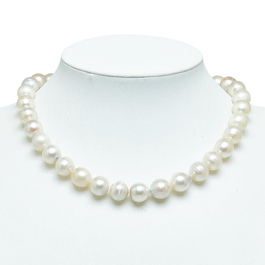 K14YG Yellow Gold Pearl Diamond Necklace