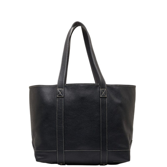 BEAMS LIGHTS Leather Tote Bag Navy