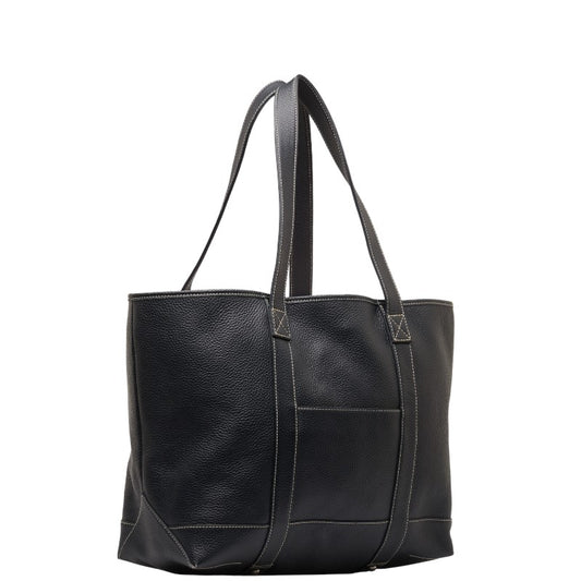 BEAMS LIGHTS Leather Tote Bag Navy