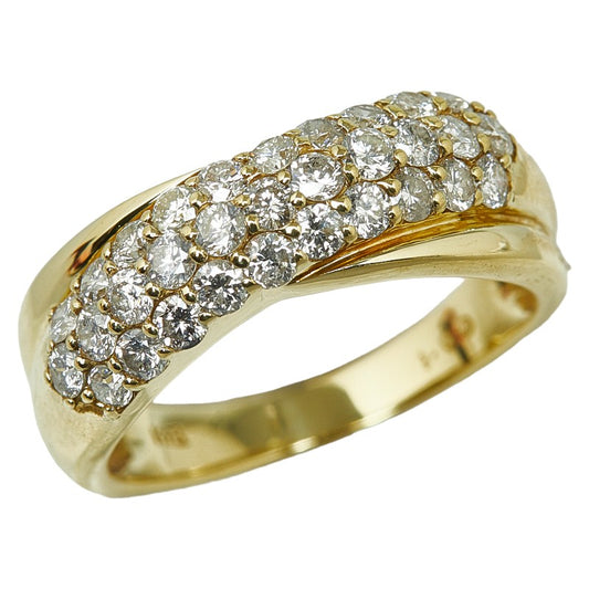 K18YG Yellow Gold Diamond Ring 1.00ct