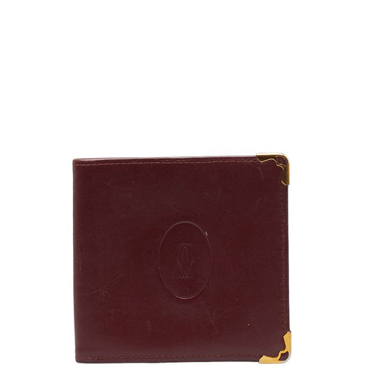 Cartier Must Line Leather Bifold Wallet