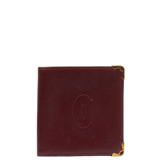 Cartier Must Line Leather Bifold Wallet