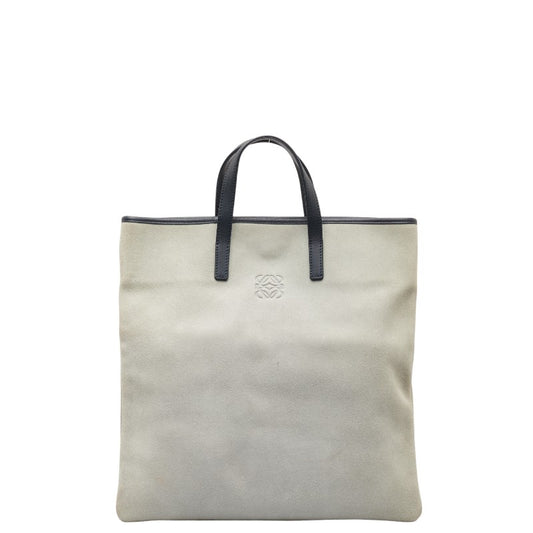 Loewe Suede Leather Anagram Tote Bag