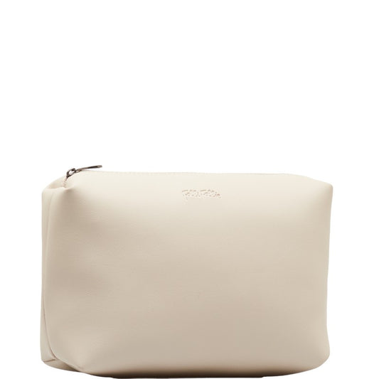 Folli Follie Logo Leather Pouch White