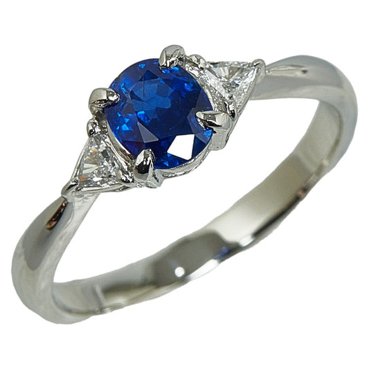 Platinum Pt900 Sapphire Ring