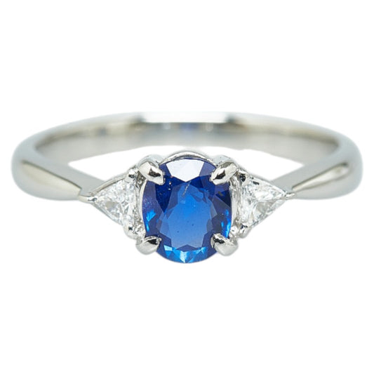 Platinum Pt900 Sapphire Ring