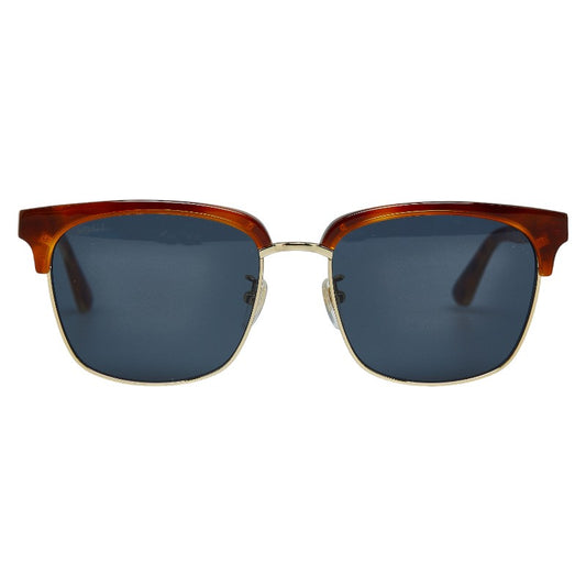 Gucci GG0382S Plastic Sunglasses Brown Blue