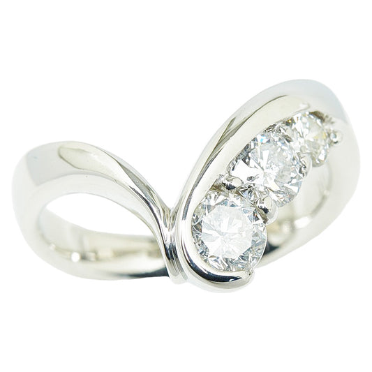 Pt900 Platinum Diamond 1.10ct Ring