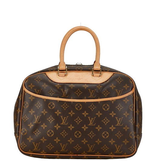 Louis Vuitton Monogram Doeville Handbag Brown