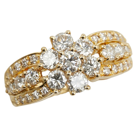 K18YG Yellow Gold Diamond 1.38ct Ring