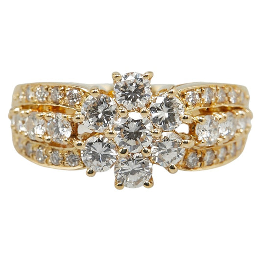 K18YG Yellow Gold Diamond 1.38ct Ring