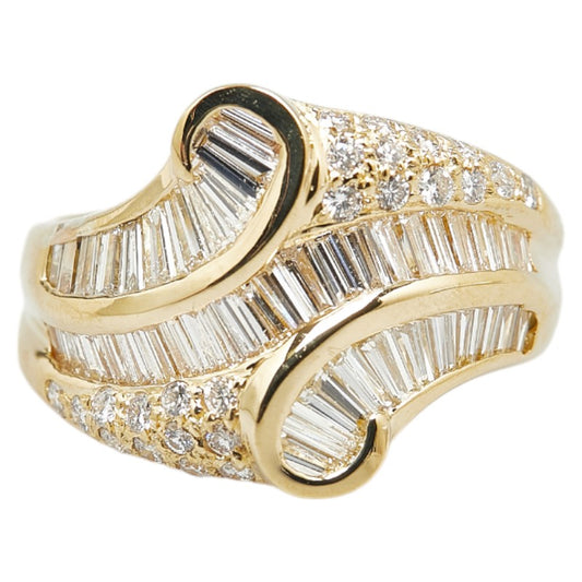 K18YG Yellow Gold Diamond 1.78ct Ring