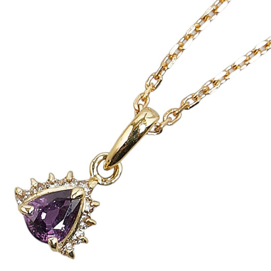 K18YG Yellow Gold Sapphire Necklace