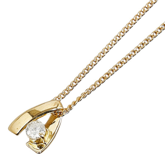 K18YG Yellow Gold Diamond Necklace