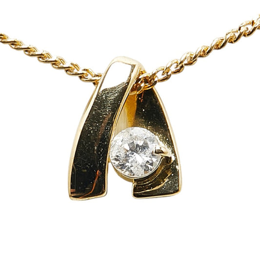 K18YG Yellow Gold Diamond Necklace