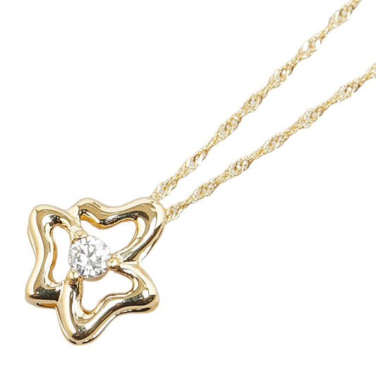 K18YG Yellow Gold Diamond Necklace