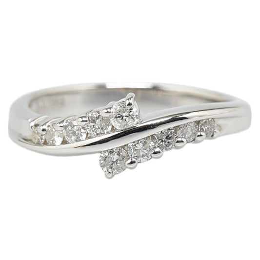 K14WG White Gold Diamond 0.3ct Ring