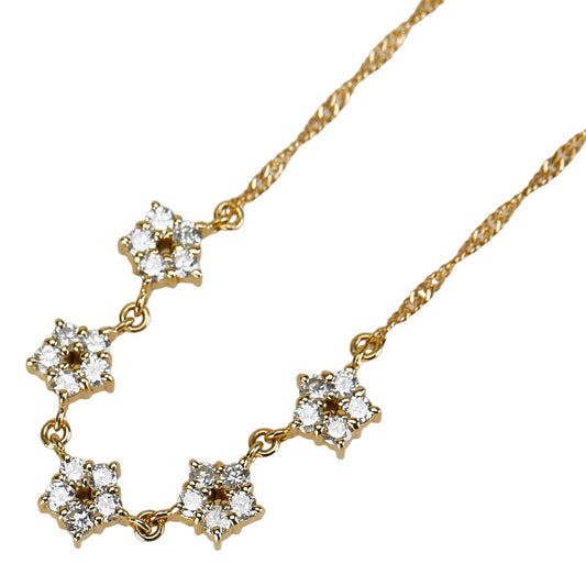 K18YG Yellow Gold Diamond Necklace