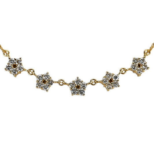 K18YG Yellow Gold Diamond Necklace