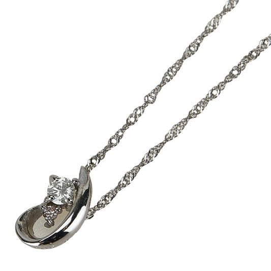 K18WG White Gold Diamond Necklace