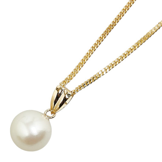 K18YG Yellow Gold Pearl Necklace