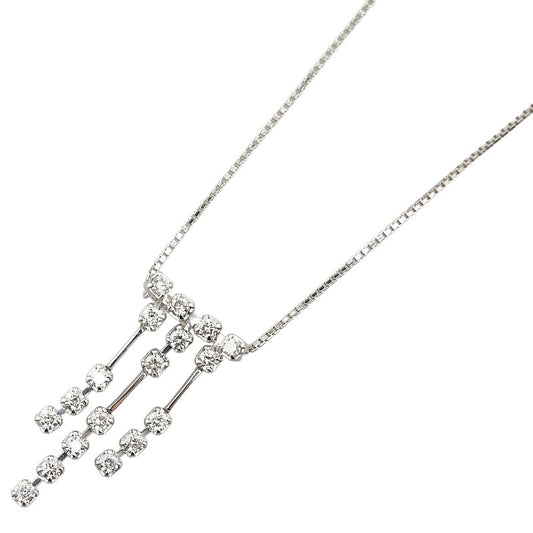 K18WG White Gold Diamond Necklace