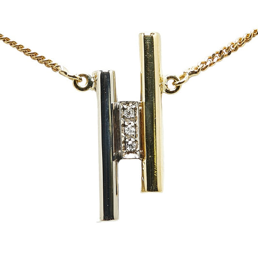 K18YG Yellow Gold K18WG White Gold Necklace