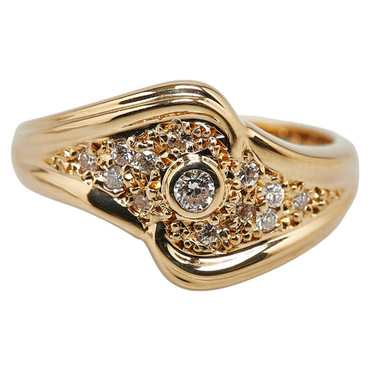 K18YG Yellow Gold Diamond Ring