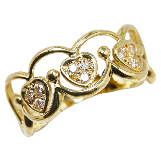 K18YG Yellow Gold Diamond Ring