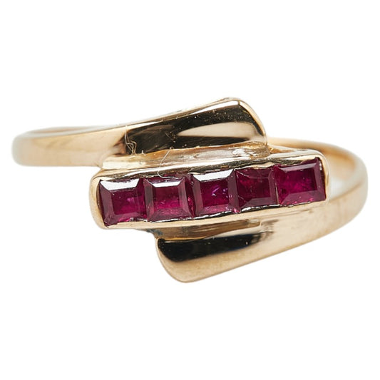 K18YG Yellow Gold Ruby Ring 15