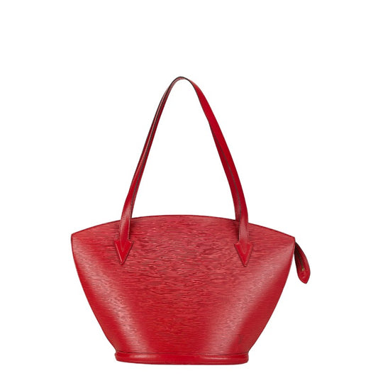 Louis Vuitton Epi Red Leather Shoulder Tote Bag