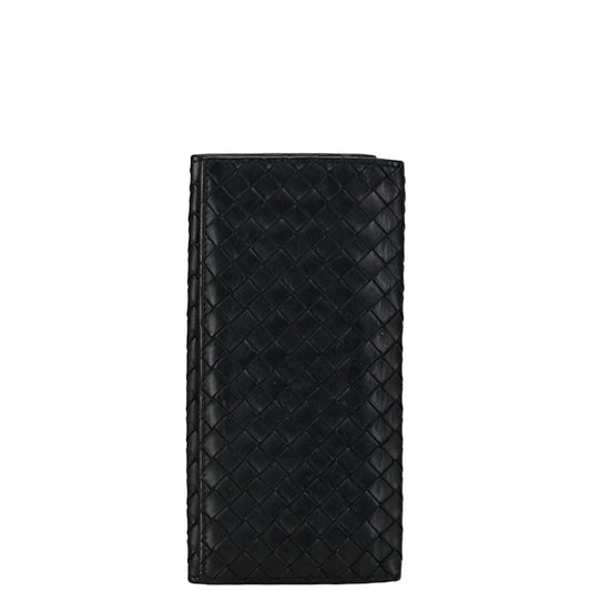 Bottega Veneta Intrecciato Leather Wallet Black