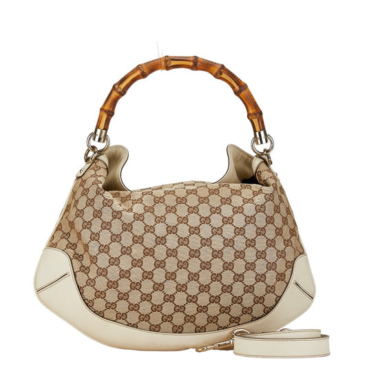 Gucci GG Canvas Bamboo 2WAY Shoulder Bag