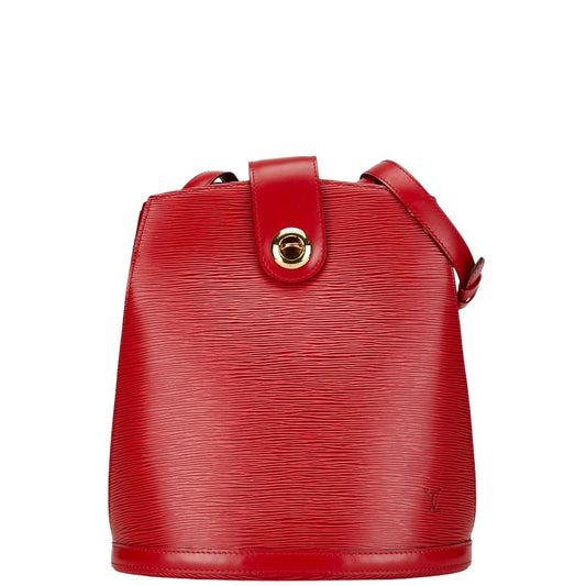 Louis Vuitton Epi Cluny Shoulder Bag Red Leather