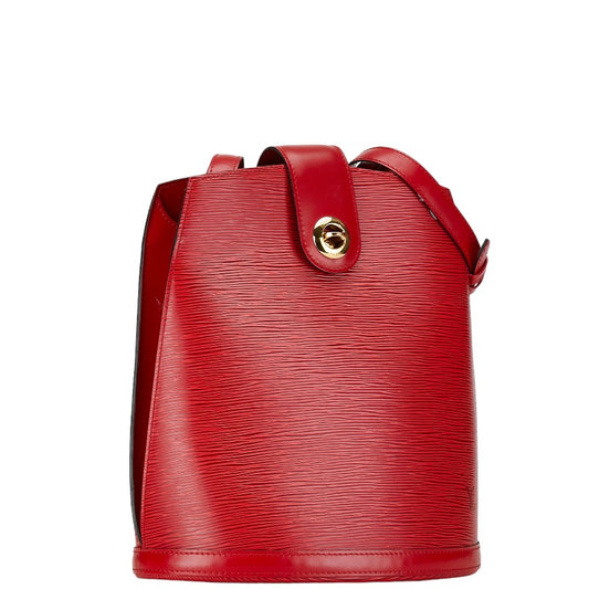 Louis Vuitton Epi Cluny Shoulder Bag Red Leather