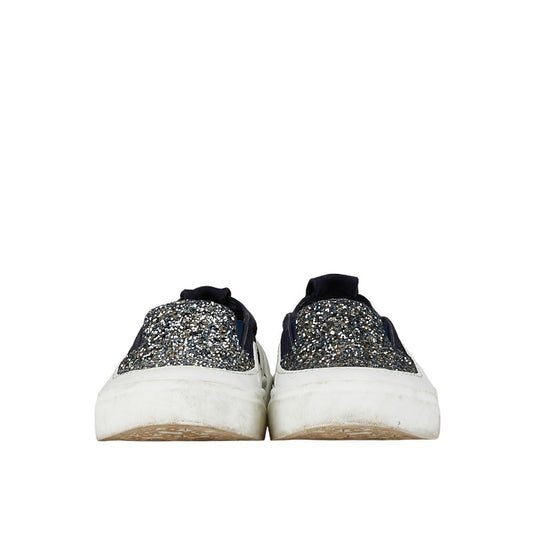 Jimmy Choo Glitter Studs Leather Shoes