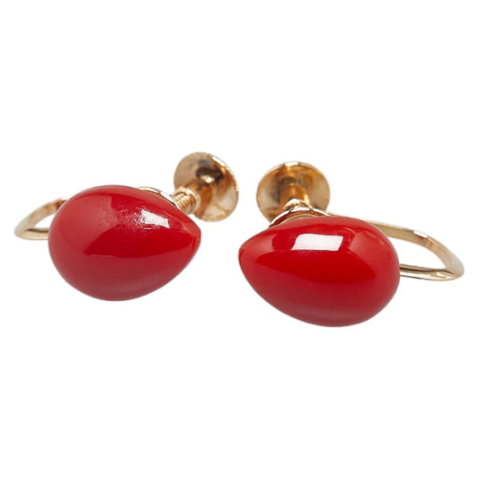 K18YG Yellow Gold Gemstone Earrings