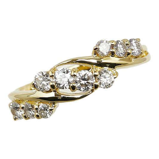 K18YG Yellow Gold Diamond 0.5ct Ring