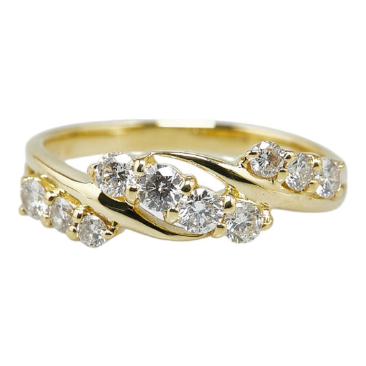 K18YG Yellow Gold Diamond 0.5ct Ring