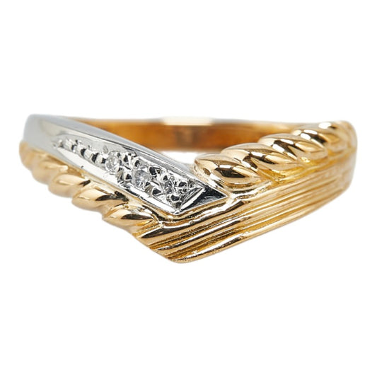 Platinum Yellow Gold Diamond Ring