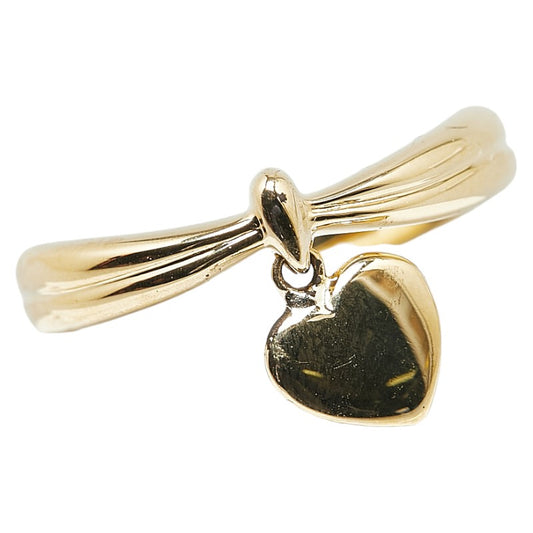 Seiko K18YG Yellow Gold Heart Charm Ring