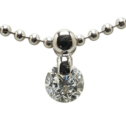 Platinum Pt900 Pt850 Diamond 0.54ct Necklace