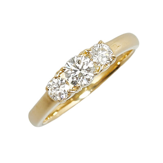 K18YG Yellow Gold Diamond Ring