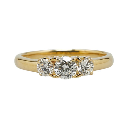 K18YG Yellow Gold Diamond Ring