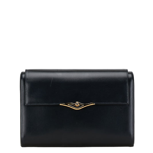 Cartier Leather Sapphire Line Clutch Bag