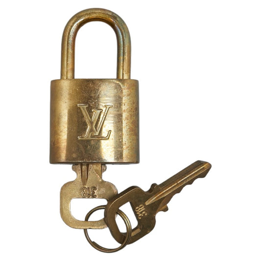 Louis Vuitton Gold Padlock Keychain