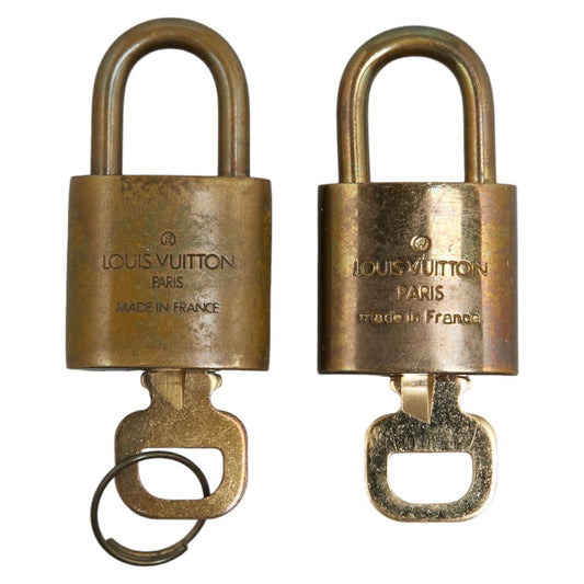 Louis Vuitton Gold Padlock Set